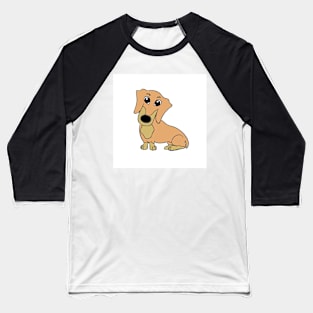 dachshund fawn and tan cartoon Baseball T-Shirt